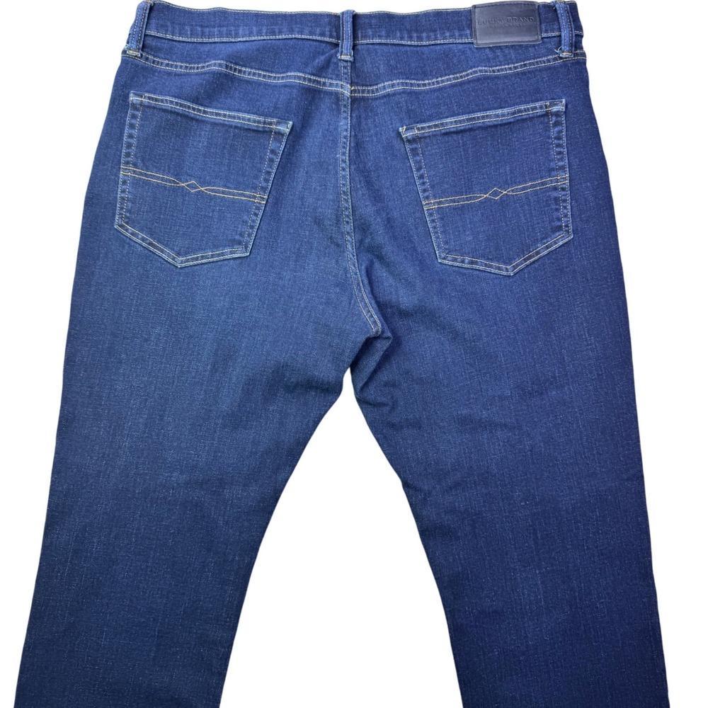 Lucky Brand 223 Straight Leg Jeans Dark Wash Mens 38 - Picture 11 of 15